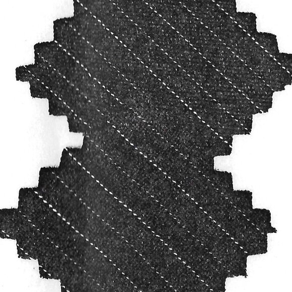 Anna Huling pin-striped linen coat with faux fur collar and cuffs. - Picture 11 of 14